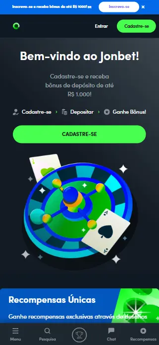 Jonbet casino móvel